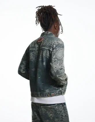 Aries X Bershka – miesten Denim-takki