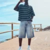 Baggy Denim Bermuda Shorts – Shortsit ja farkkushortsit
