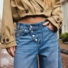 Balloon Effect Cropped Trench Coat – Takit ja päällystakit