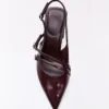 Block Heel Slingback -kengät, joissa on soljet – Korkokengät
