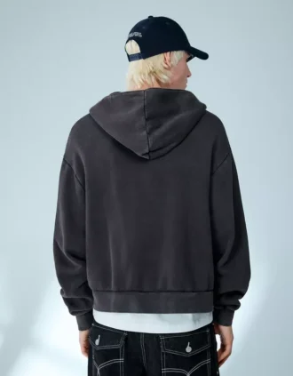 Boxy Fit Cropped Zip-Up Sweatshirt – Collegepaidat ja hupparit – Miesten