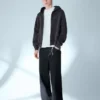 Boxy Fit Cropped Zip-Up Sweatshirt – Collegepaidat ja hupparit – Miesten