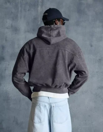 Boxy Fit Faded Hoodie – Collegepaidat ja hupparit