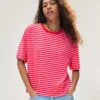 Boxy Fit -raita-T-paita – T-paidat