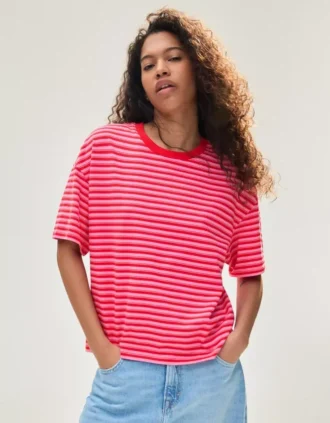 Boxy Fit -raita-T-paita – T-paidat