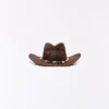 Cowboy-hattu, jossa on simpukkakoriste