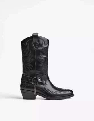 Cowboy-saapas, jossa ketjuyksityiskohta – Nilkkurit – miehet