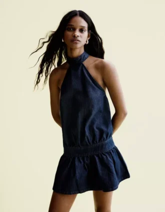 Denim-minimekko
