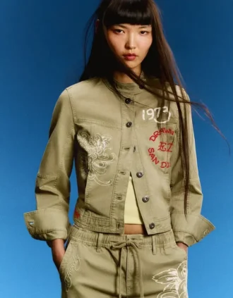 Ed Hardy X Bershka -brodeerattu takki