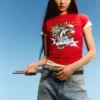 Ed Hardy X Bershka lyhythihainen printtipaita