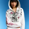 Ed Hardy X Bershka -printtihuppari – naisille