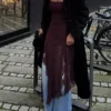 Epäsymmetrinen pitsi-tylli-bandeau-midimekko