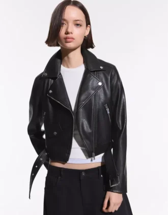 Faux Leather biker-takki – Takit ja trenssit
