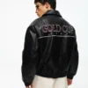 Faux Leather graafinen takki
