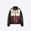 Faux Leather graafinen takki