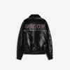 Faux Leather graafinen takki