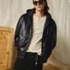 Faux Leather Jacket with Hood – Takit