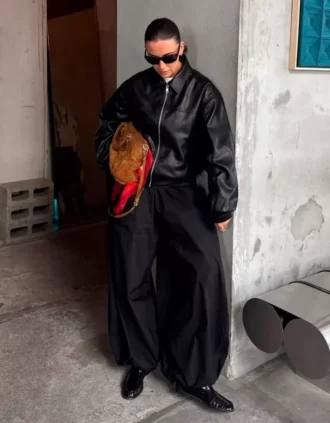 Faux Leather takki