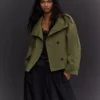 Funnel Neck Trench Jacket – Takit ja trenssit