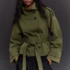 Funnel Neck Trench Jacket – Takit ja trenssit
