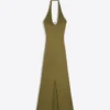 Halter-kaulainen midimekko