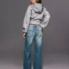 Keskikorkeat baggy-farkut – Housut