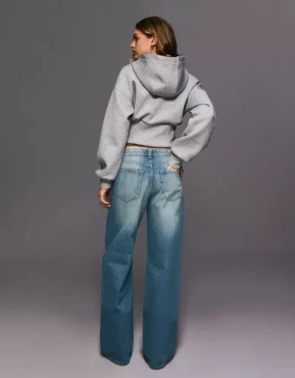 Keskikorkeat baggy-farkut – Housut
