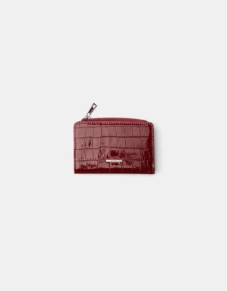 Kohokuvioitu, kiiltäväpintainen eläinprinttikäsilaukku – Asusteet