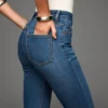 Korkeavyötäröiset pehmeät Skinny-farkut – Housut