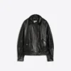 Leather biker jacket – women
