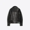 Leather biker jacket – women