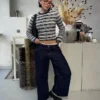 Matala vyötäröiset Wide Leg farkut