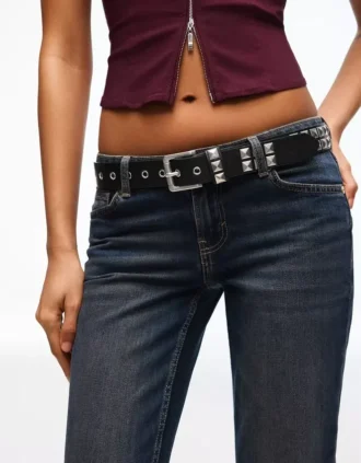 Nastoitettu Faux Leather-vyö – Asusteet