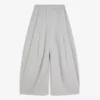 Neopreenivaikutteiset Wide Leg housut, joissa on kiristysnauhat – #Bershkastyle – Naiset