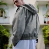 Oversize-kokoinen ruudullinen tekninen takki – Takit
