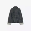 Oversize teksturoitu Denim-takki