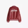 Painettu Faux Leather bomber-takki