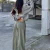 Plush Barrel -housut, joissa on kiristysnauhat – #Bershkastyle – Naiset