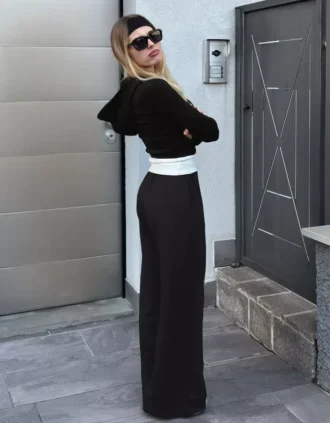 Pehmeät Wide Leg housut