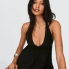 Pellavaseosinen halterneck-liivi – #Bershkastyle – Naiset