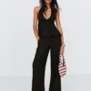 Pellavaseosinen halterneck-liivi – #Bershkastyle – Naiset