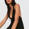Pellavaseosinen halterneck-liivi – #Bershkastyle – Naiset