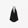 Pellavaseosinen halterneck-liivi – #Bershkastyle – Naiset