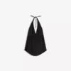 Pellavaseosinen halterneck-liivi – #Bershkastyle – Naiset