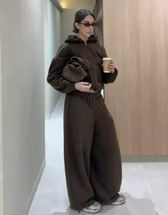 Plush Barrel -housut, joissa on kiristysnauhat – #Bershkastyle – Naiset