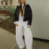 Plush Barrel -housut, joissa on kiristysnauhat – #Bershkastyle – Naiset