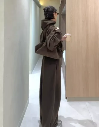 Plush Barrel -housut, joissa on kiristysnauhat – #Bershkastyle – Naiset