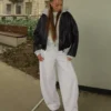 Plush Barrel -housut, joissa on kiristysnauhat – #Bershkastyle – Naiset