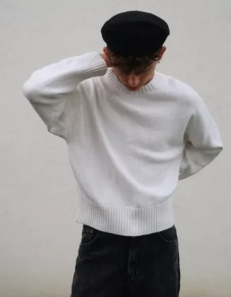 Pyöreäkaulainen villapaita – #Bershkastyle – Miesten