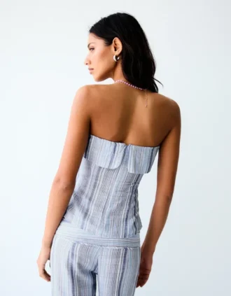 Raidallinen bandeau-toppi – naiset